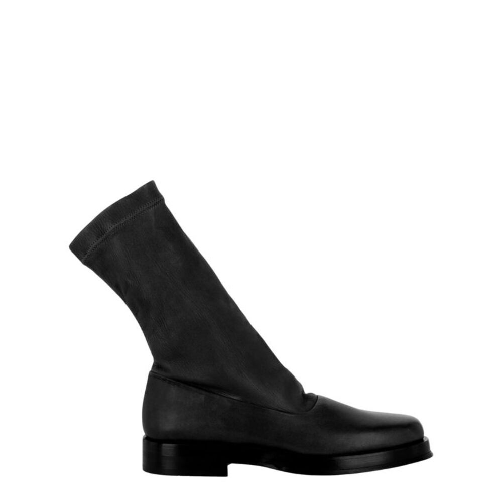 Ferragamo Furseo Sock Boots - Wide Width Black Mens